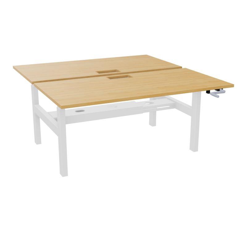 AXEL 2 BENCH 2 x RECT. L160XP80 DECOUPE TRAPPE + GOUL - SYST. MANIVELLE R5 SO