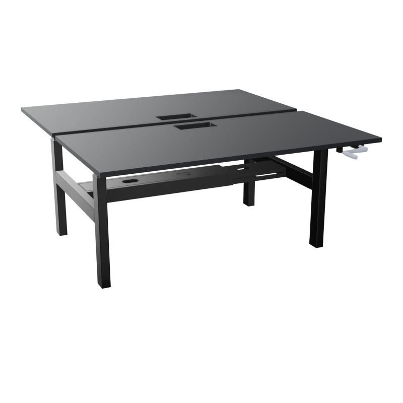 AXEL 2 BENCH 2 x RECT. L160XP80 DECOUPE TRAPPE + GOUL - SYST. MANIVELLE R9 SG