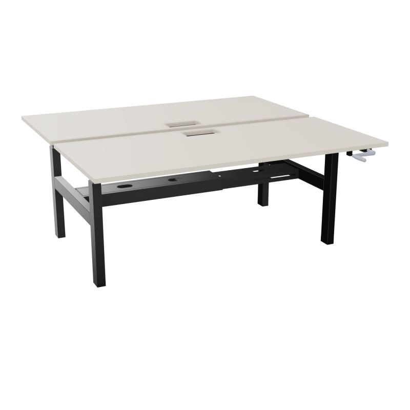 AXEL 2 BENCH 2 x RECT. L180XP80 DECOUPE TRAPPE + GOUL - SYST. MANIVELLE N5 SG