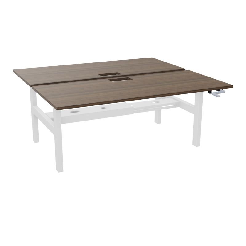 AXEL 2 BENCH 2 x RECT. L180XP80 DECOUPE TRAPPE + GOUL - SYST. MANIVELLE N6 SO