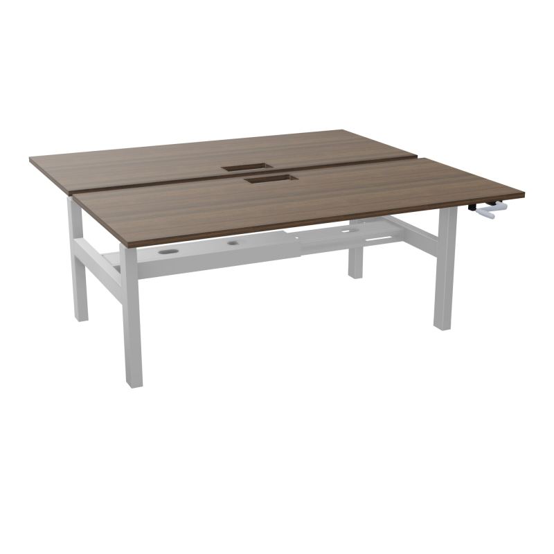 AXEL 2 BENCH 2 x RECT. L180XP80 DECOUPE TRAPPE + GOUL - SYST. MANIVELLE N6 Z4
