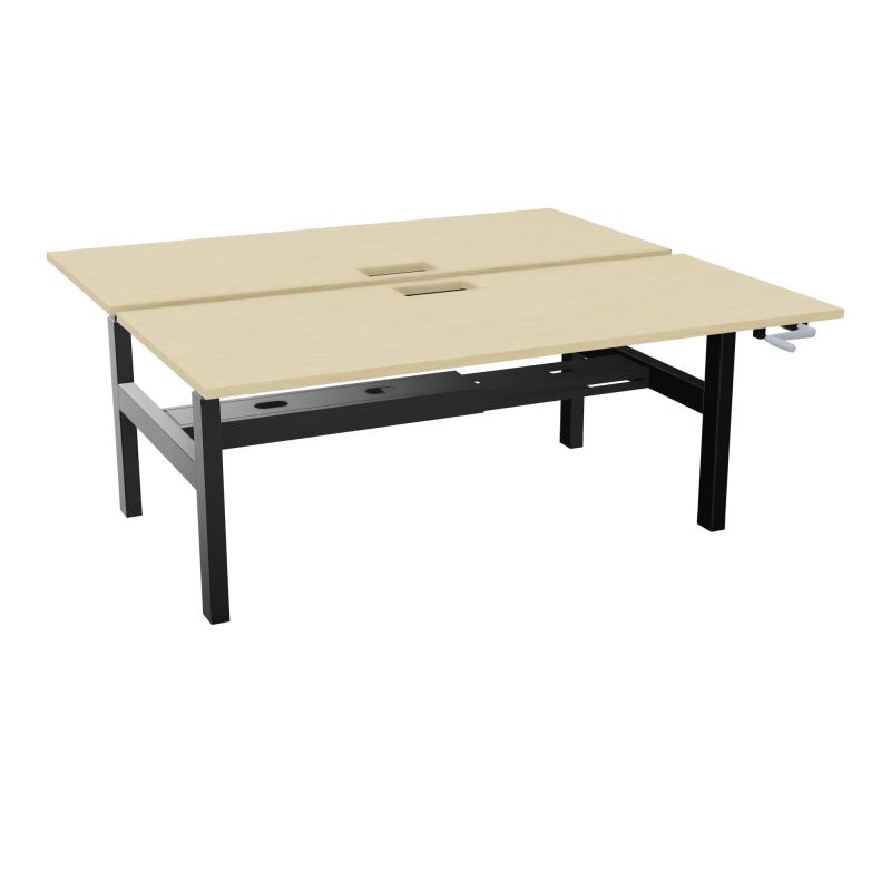 AXEL 2 BENCH 2 x RECT. L180XP80 DECOUPE TRAPPE + GOUL - SYST. MANIVELLE N8 SG