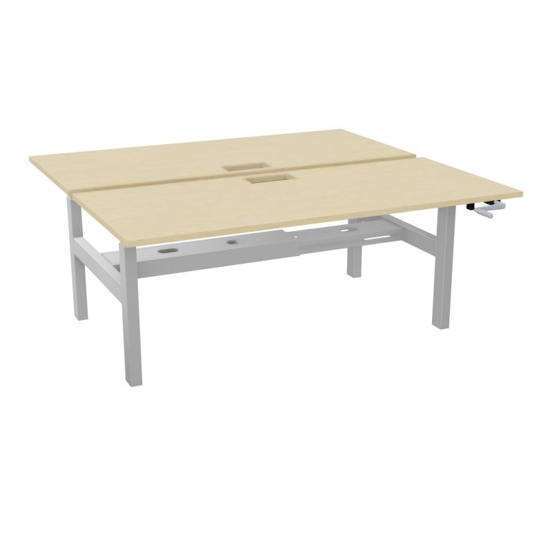 AXEL 2 BENCH 2 x RECT. L180XP80 DECOUPE TRAPPE + GOUL - SYST. MANIVELLE N8 Z4
