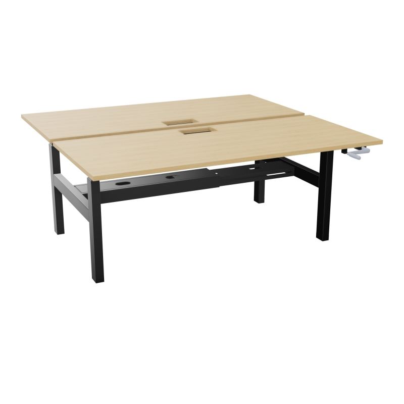 AXEL 2 BENCH 2 x RECT. L180XP80 DECOUPE TRAPPE + GOUL - SYST. MANIVELLE R1 SG