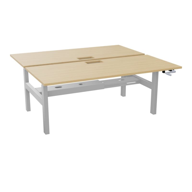 AXEL 2 BENCH 2 x RECT. L180XP80 DECOUPE TRAPPE + GOUL - SYST. MANIVELLE R1 Z4