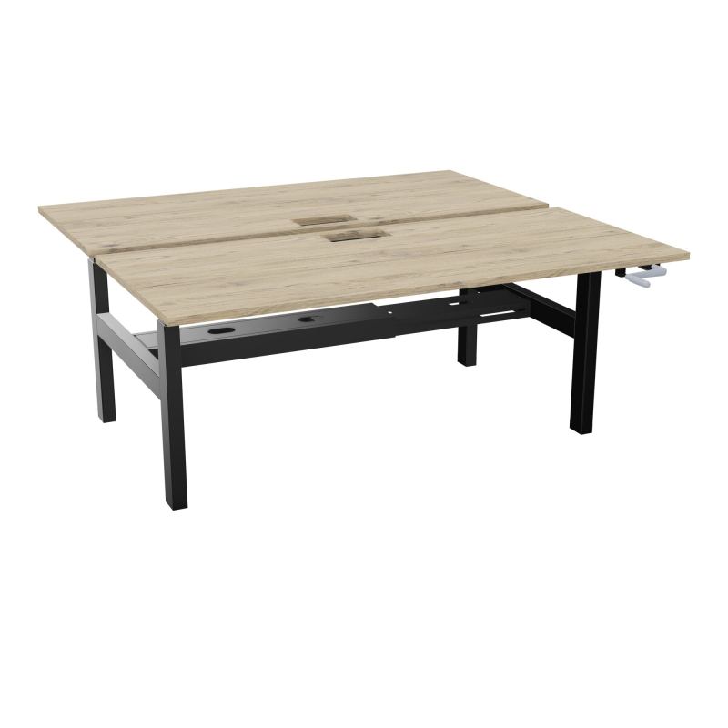 AXEL 2 BENCH 2 x RECT. L180XP80 DECOUPE TRAPPE + GOUL - SYST. MANIVELLE R3 SG
