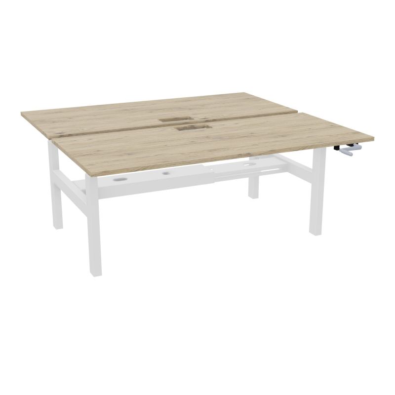 AXEL 2 BENCH 2 x RECT. L180XP80 DECOUPE TRAPPE + GOUL - SYST. MANIVELLE R3 SO