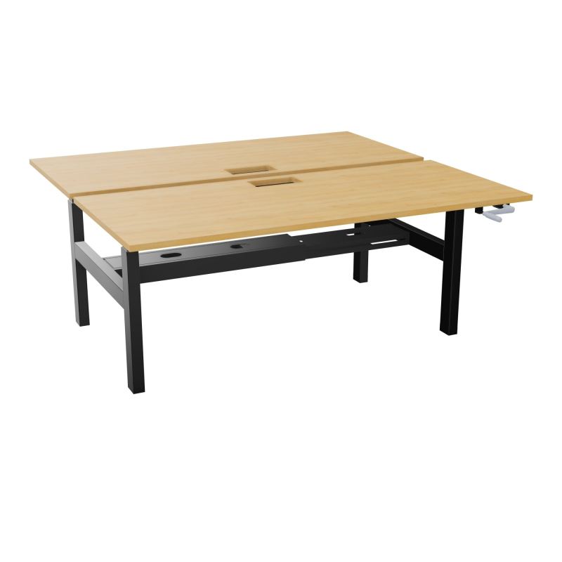 AXEL 2 BENCH 2 x RECT. L180XP80 DECOUPE TRAPPE + GOUL - SYST. MANIVELLE R5 SG