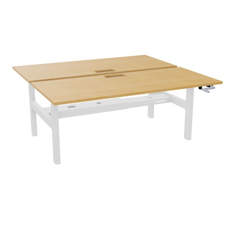 AXEL 2 BENCH 2 x RECT. L180XP80 DECOUPE TRAPPE + GOUL - SYST. MANIVELLE R5 SO