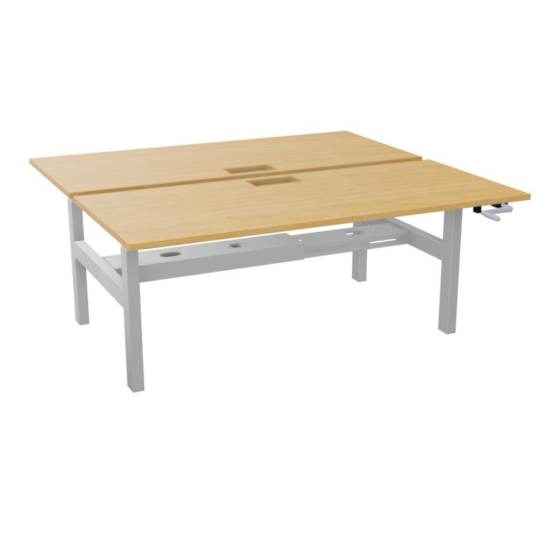 AXEL 2 BENCH 2 x RECT. L180XP80 DECOUPE TRAPPE + GOUL - SYST. MANIVELLE R5 Z4