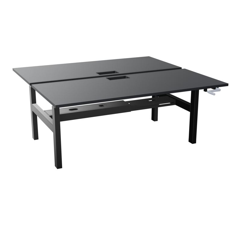 AXEL 2 BENCH 2 x RECT. L180XP80 DECOUPE TRAPPE + GOUL - SYST. MANIVELLE R9 SG