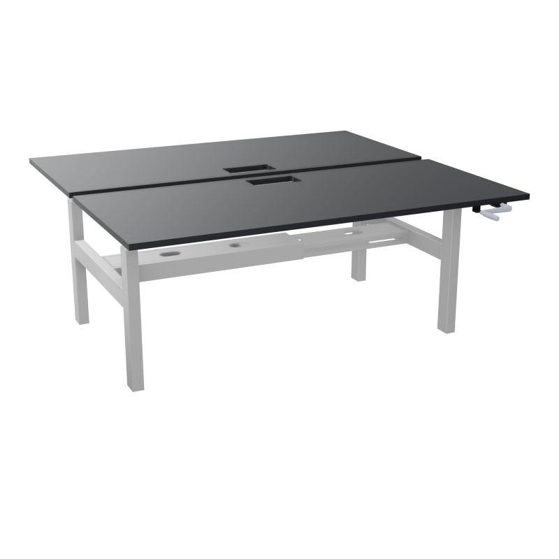 AXEL 2 BENCH 2 x RECT. L180XP80 DECOUPE TRAPPE + GOUL - SYST. MANIVELLE R9 Z4