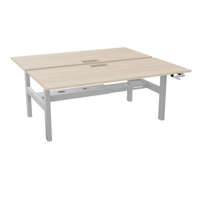 AXEL 2 BENCH 2 x RECT. L180XP80 DECOUPE TRAPPE + GOUL - SYST. MANIVELLE RZ Z4