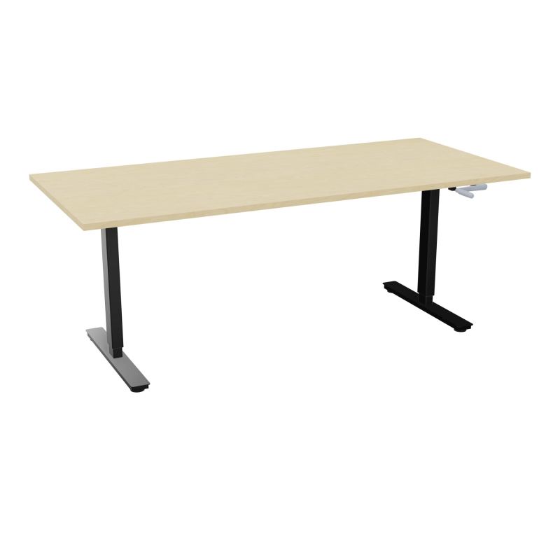 AXEL 2 BUREAU RECT 200X90 PPOBT - SYST. MANIVELLE  N8 SG