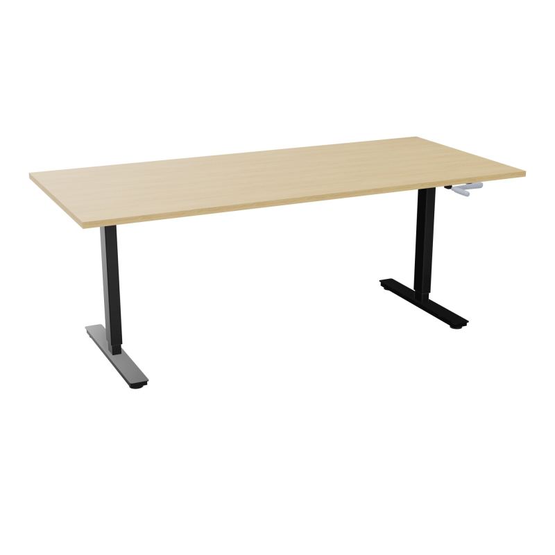 AXEL 2 BUREAU RECT 200X90 PPOBT - SYST. MANIVELLE  R1 SG