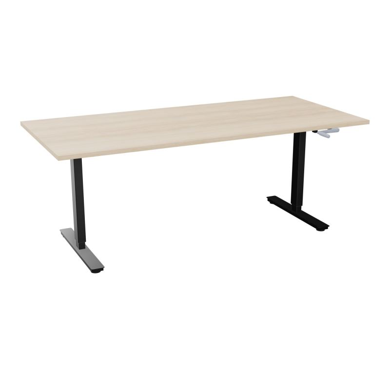 AXEL 2 BUREAU RECT 200X90 PPOBT - SYST. MANIVELLE  RZ SG