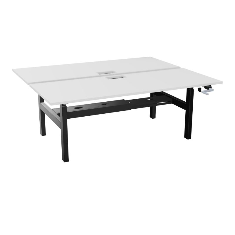 AXEL 2 BENCH 2 x RECT. L200XP80 DECOUPE TRAPPE + GOUL - SYST. MANIVELLE MG SG