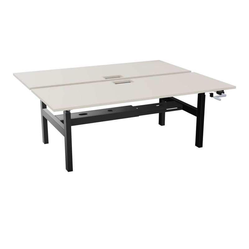 AXEL 2 BENCH 2 x RECT. L200XP80 DECOUPE TRAPPE + GOUL - SYST. MANIVELLE N5 SG