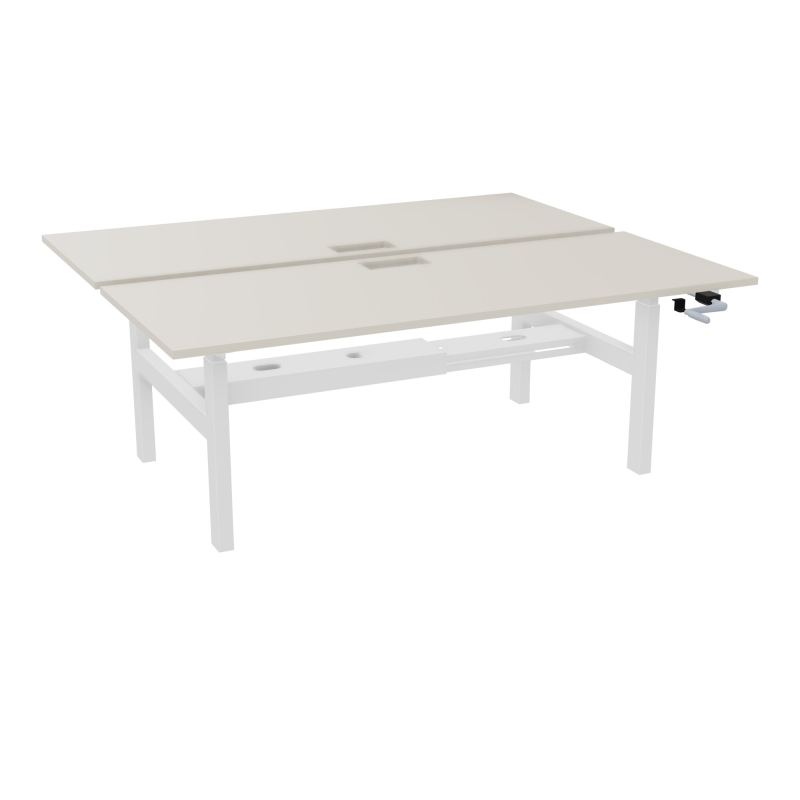 AXEL 2 BENCH 2 x RECT. L200XP80 DECOUPE TRAPPE + GOUL - SYST. MANIVELLE N5 SO