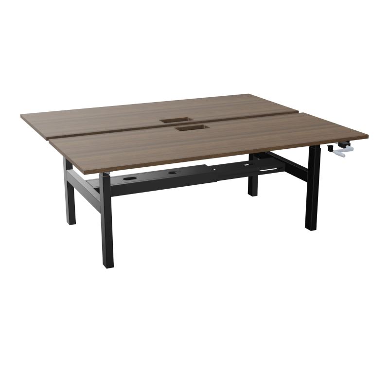 AXEL 2 BENCH 2 x RECT. L200XP80 DECOUPE TRAPPE + GOUL - SYST. MANIVELLE N6 SG