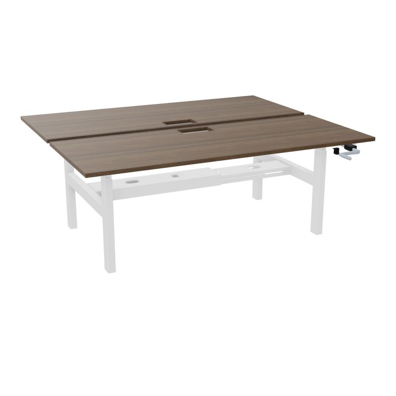 AXEL 2 BENCH 2 x RECT. L200XP80 DECOUPE TRAPPE + GOUL - SYST. MANIVELLE N6 SO
