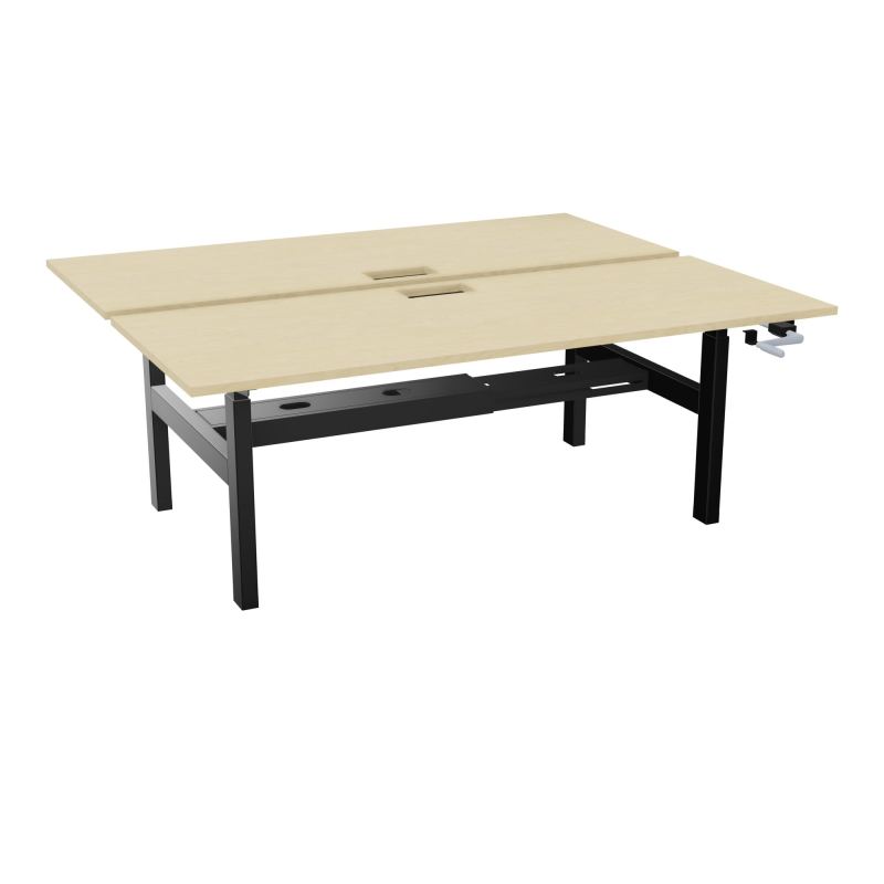 AXEL 2 BENCH 2 x RECT. L200XP80 DECOUPE TRAPPE + GOUL - SYST. MANIVELLE N8 SG
