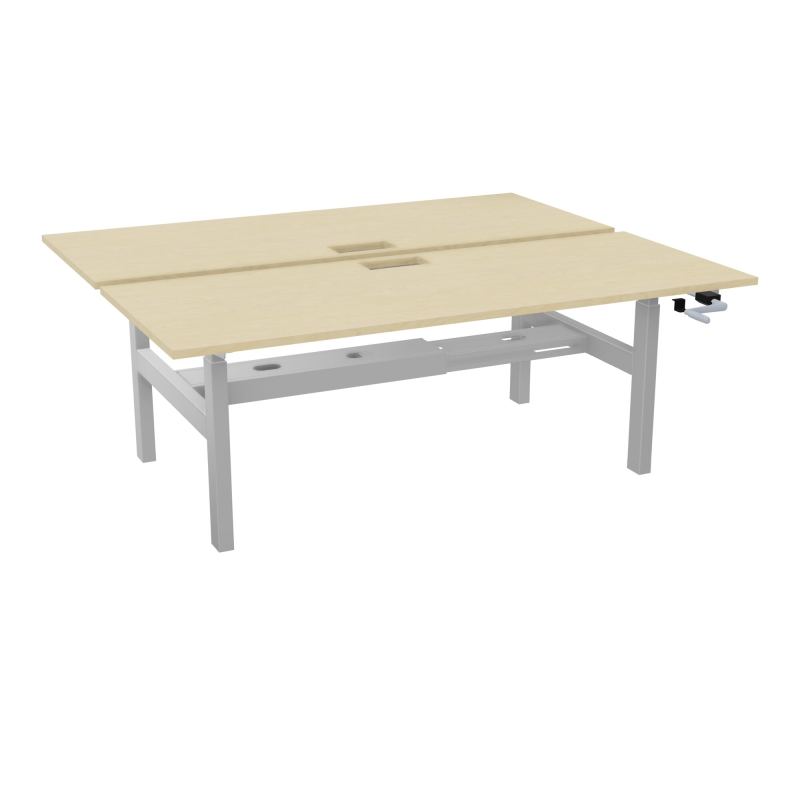 AXEL 2 BENCH 2 x RECT. L200XP80 DECOUPE TRAPPE + GOUL - SYST. MANIVELLE N8 Z4