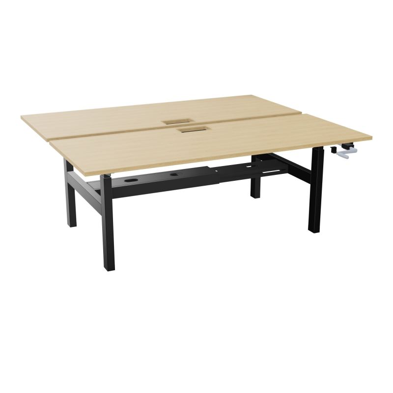 AXEL 2 BENCH 2 x RECT. L200XP80 DECOUPE TRAPPE + GOUL - SYST. MANIVELLE R1 SG