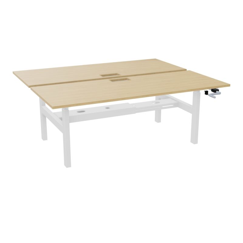 AXEL 2 BENCH 2 x RECT. L200XP80 DECOUPE TRAPPE + GOUL - SYST. MANIVELLE R1 SO