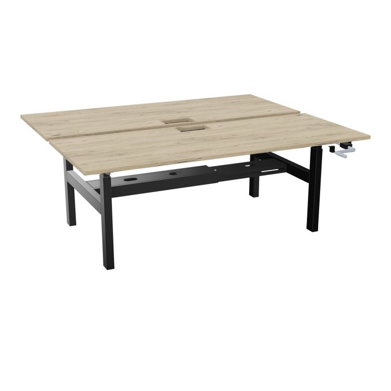 AXEL 2 BENCH 2 x RECT. L200XP80 DECOUPE TRAPPE + GOUL - SYST. MANIVELLE R3 SG