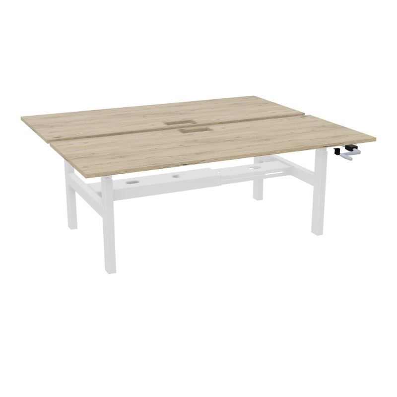AXEL 2 BENCH 2 x RECT. L200XP80 DECOUPE TRAPPE + GOUL - SYST. MANIVELLE R3 SO