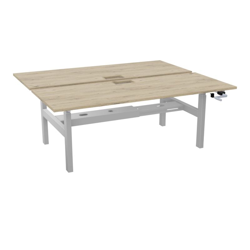 AXEL 2 BENCH 2 x RECT. L200XP80 DECOUPE TRAPPE + GOUL - SYST. MANIVELLE R3 Z4