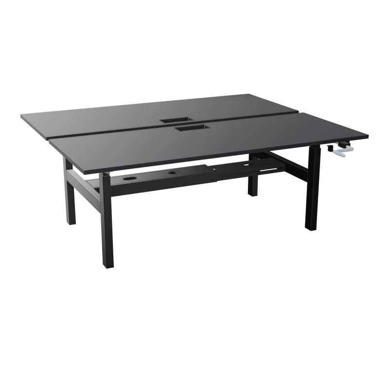 AXEL 2 BENCH 2 x RECT. L200XP80 DECOUPE TRAPPE + GOUL - SYST. MANIVELLE R9 SG