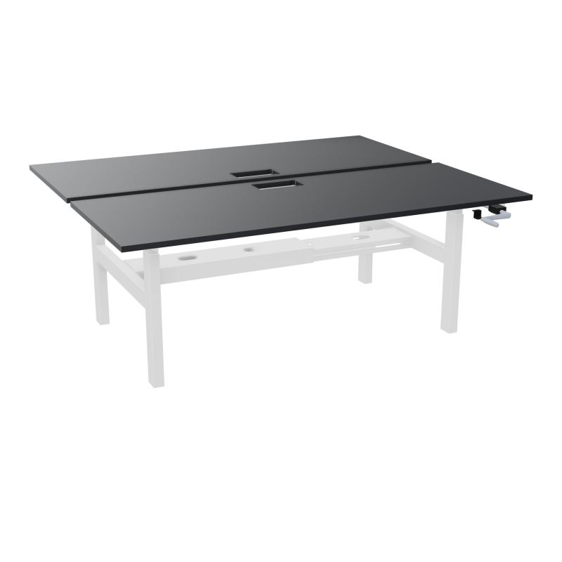 AXEL 2 BENCH 2 x RECT. L200XP80 DECOUPE TRAPPE + GOUL - SYST. MANIVELLE R9 SO