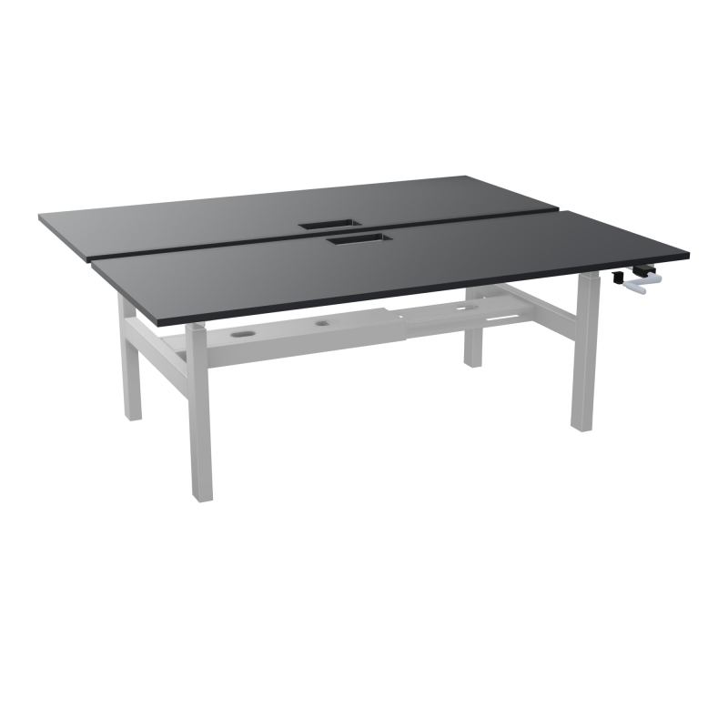 AXEL 2 BENCH 2 x RECT. L200XP80 DECOUPE TRAPPE + GOUL - SYST. MANIVELLE R9 Z4