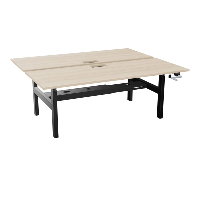 AXEL 2 BENCH 2 x RECT. L200XP80 DECOUPE TRAPPE + GOUL - SYST. MANIVELLE RZ SG