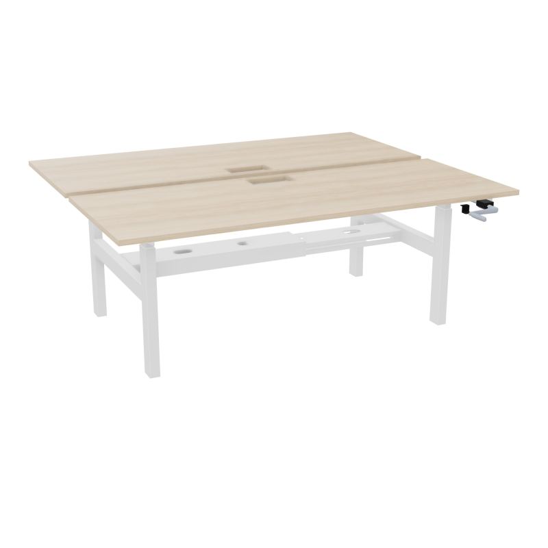 AXEL 2 BENCH 2 x RECT. L200XP80 DECOUPE TRAPPE + GOUL - SYST. MANIVELLE RZ SO