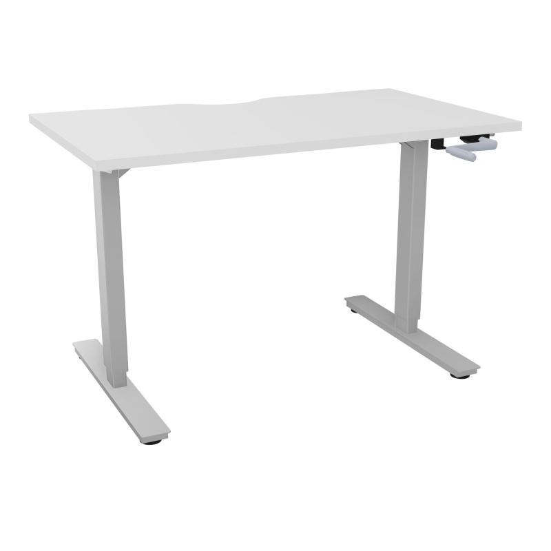 AXEL 2 BUREAU RECT 120X70 ECHANCRURE - SYST. MANIVELLE  MG Z4