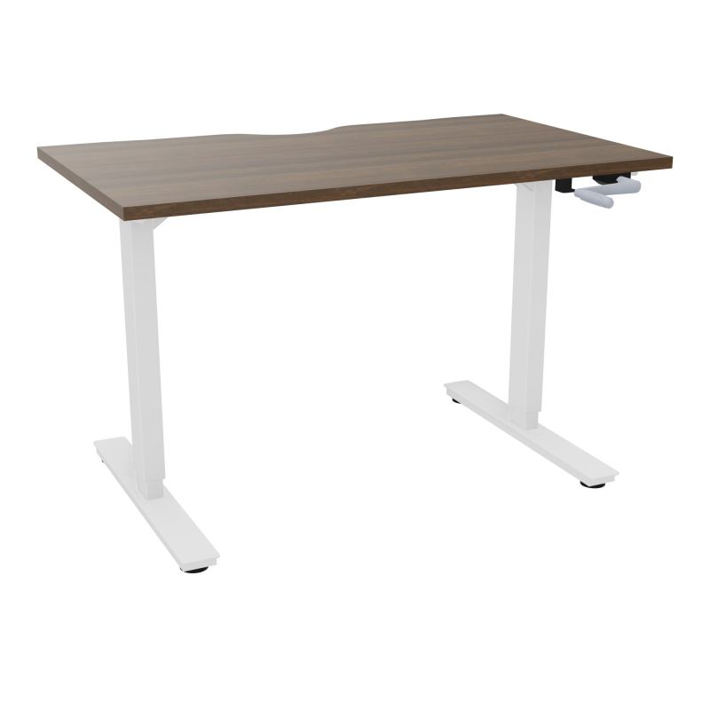 AXEL 2 BUREAU RECT 120X70 ECHANCRURE - SYST. MANIVELLE  N6 SO