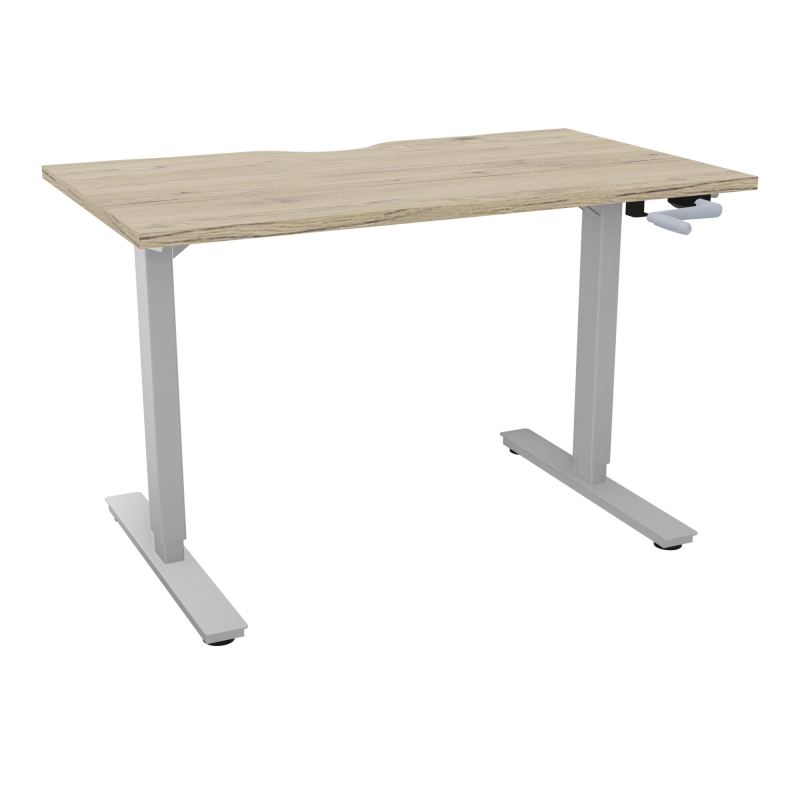 AXEL 2 BUREAU RECT 120X70 ECHANCRURE - SYST. MANIVELLE  R3 Z4