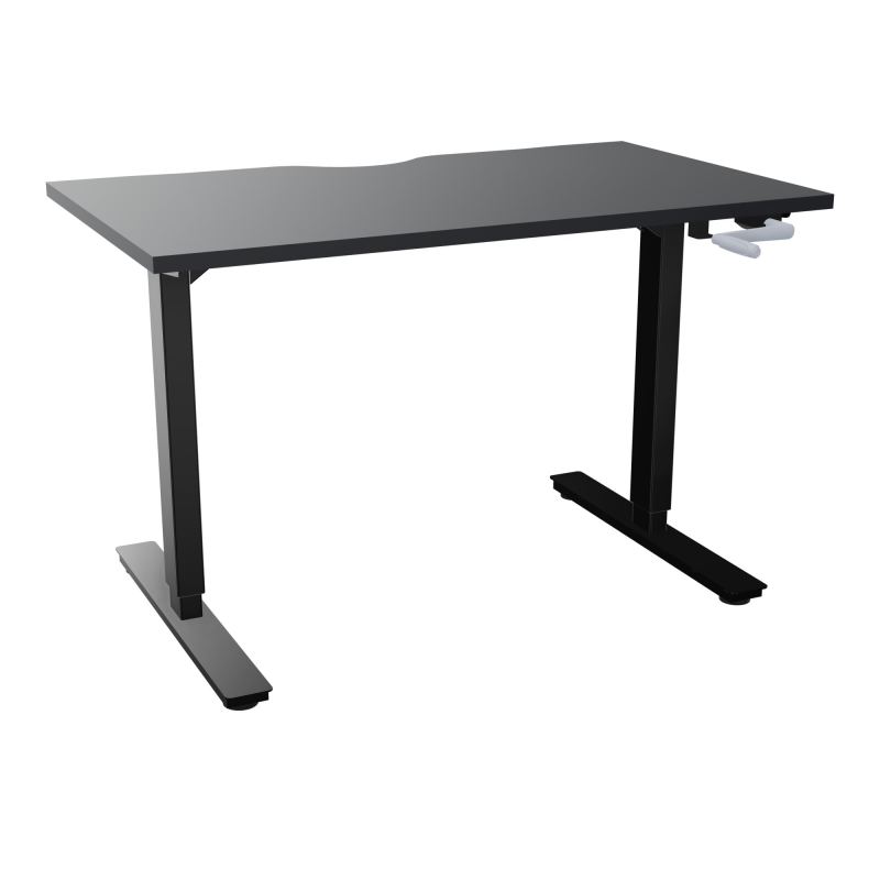 AXEL 2 BUREAU RECT 120X70 ECHANCRURE - SYST. MANIVELLE  R9 SG