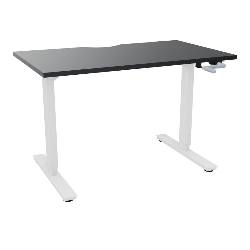AXEL 2 BUREAU RECT 120X70 ECHANCRURE - SYST. MANIVELLE  R9 SO