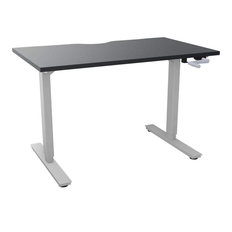 AXEL 2 BUREAU RECT 120X70 ECHANCRURE - SYST. MANIVELLE  R9 Z4