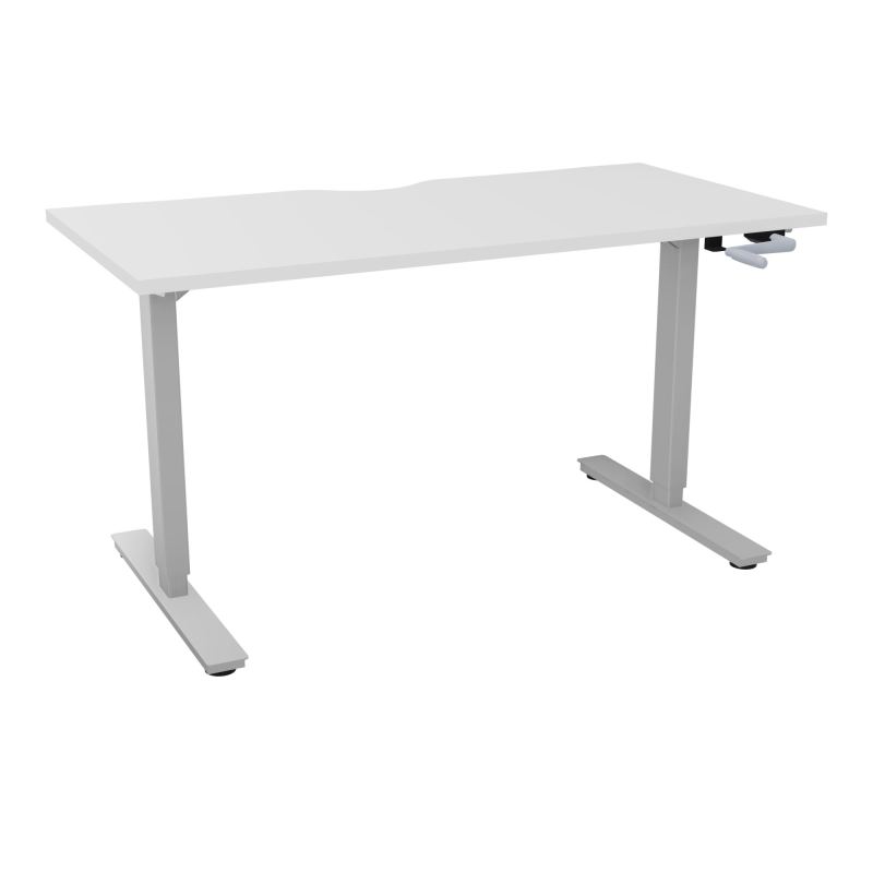 AXEL 2 BUREAU RECT 140X70 ECHANCRURE - SYST. MANIVELLE  MG Z4