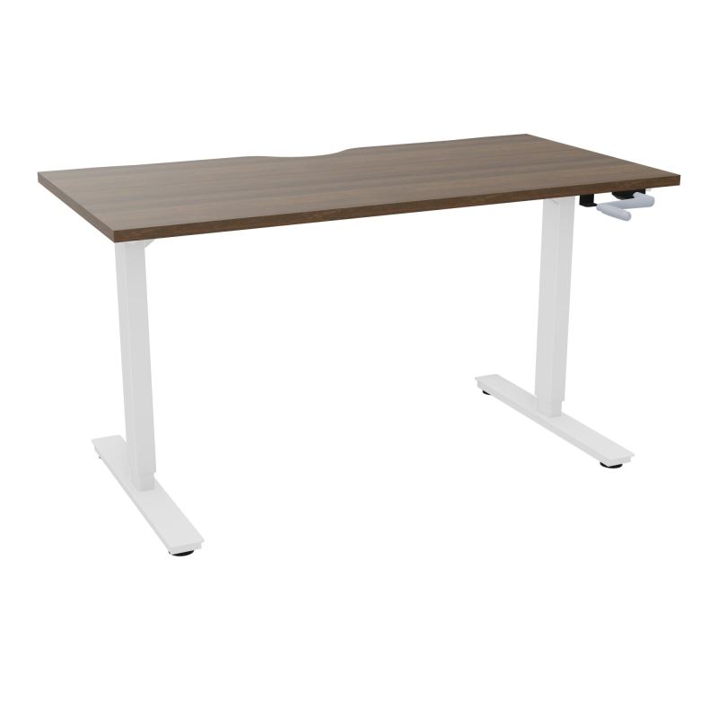 AXEL 2 BUREAU RECT 140X70 ECHANCRURE - SYST. MANIVELLE  N6 SO