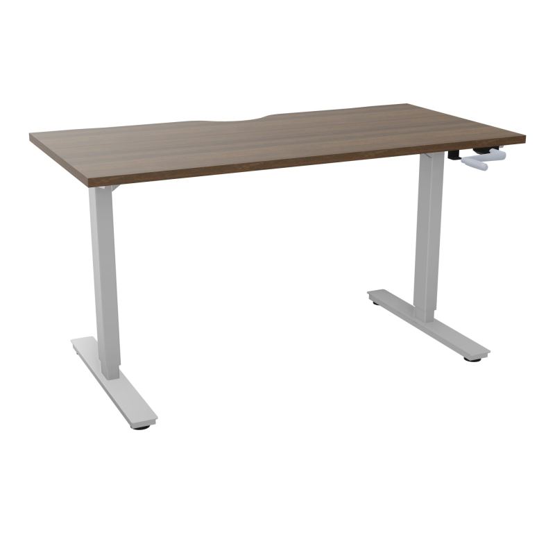 AXEL 2 BUREAU RECT 140X70 ECHANCRURE - SYST. MANIVELLE  N6 Z4