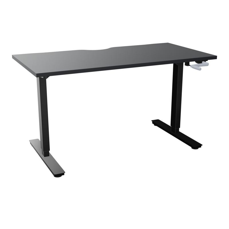 AXEL 2 BUREAU RECT 140X70 ECHANCRURE - SYST. MANIVELLE  R9 SG