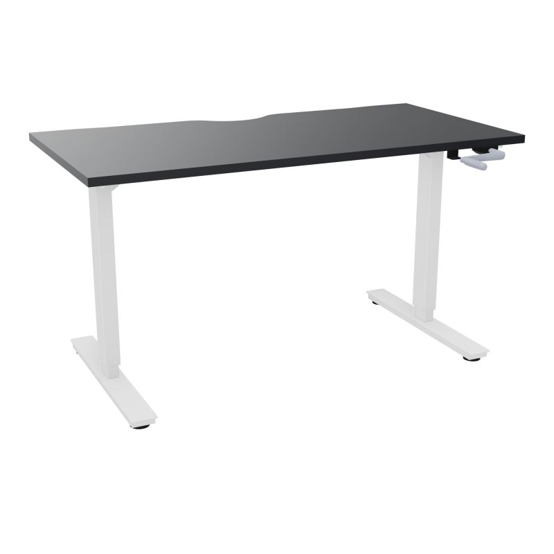 AXEL 2 BUREAU RECT 140X70 ECHANCRURE - SYST. MANIVELLE  R9 SO