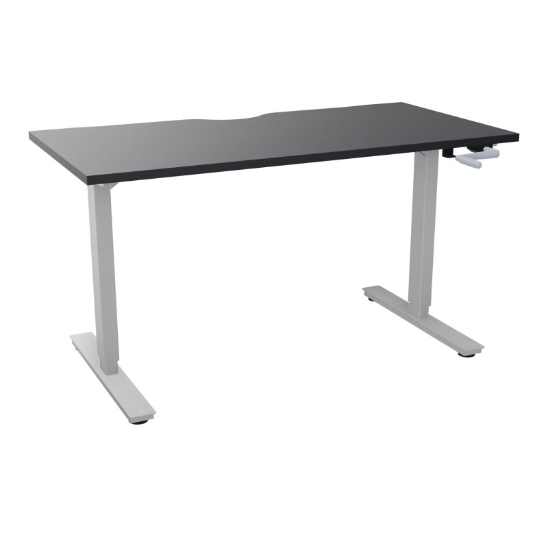 AXEL 2 BUREAU RECT 140X70 ECHANCRURE - SYST. MANIVELLE  R9 Z4