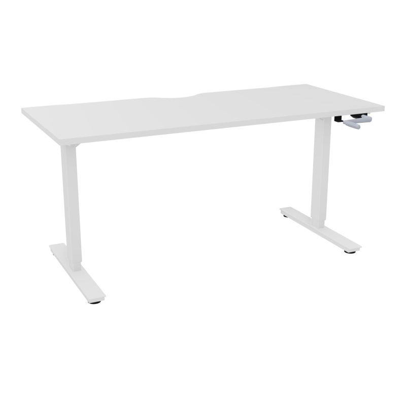 AXEL 2 BUREAU RECT 160X70 ECHANCRURE - SYST. MANIVELLE  MG SO